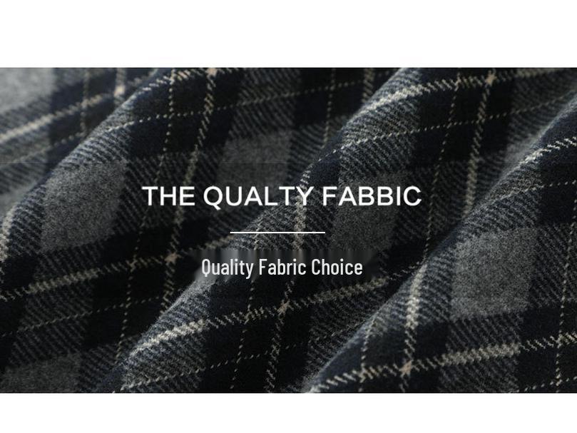 Women's High-Waist Woolen Plaid A-Line Skirt - Autumn 2025 Collection