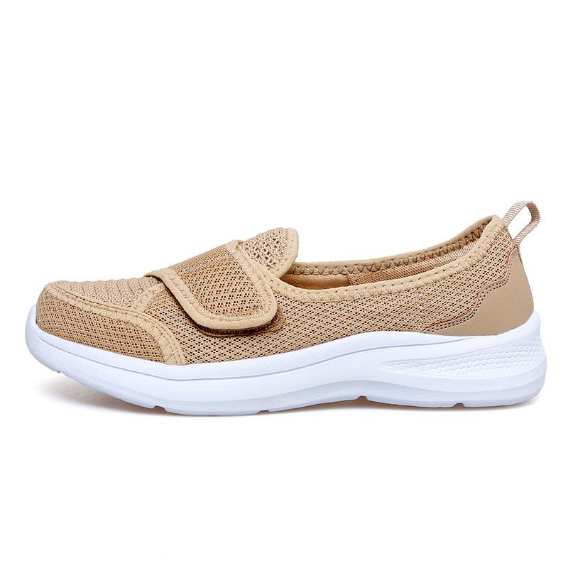 Große flache Schuhe, leichte weiche Sohlen 1 Laufschuhe, Klett-Sneaker 2 Jinjiang Schuhe