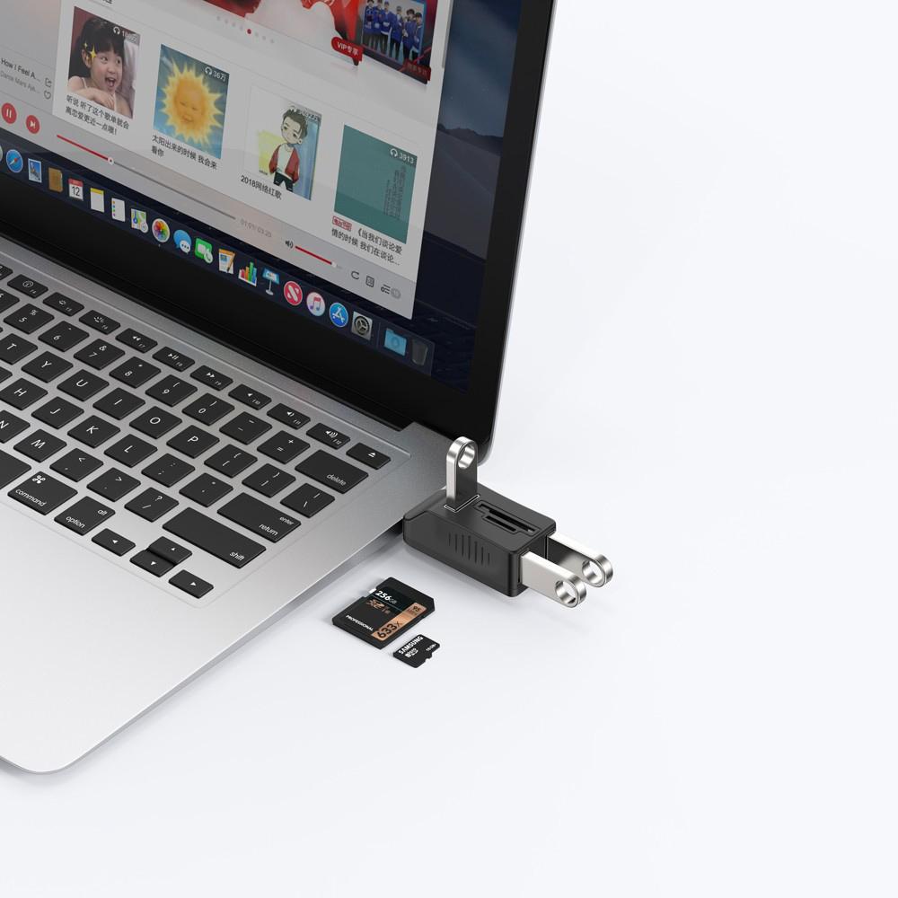 USB3.0 HUB 5 Ports TF Micro SD MMC Card Reader USB Cable Splitter Extend Memory Adapter Keyboard Mouse Camera Disk USB Converter