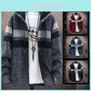 Mens Thick Warm Fleece Lined Hooded Hoodie Winter Coat Stylish Zip Up Casual Jacket