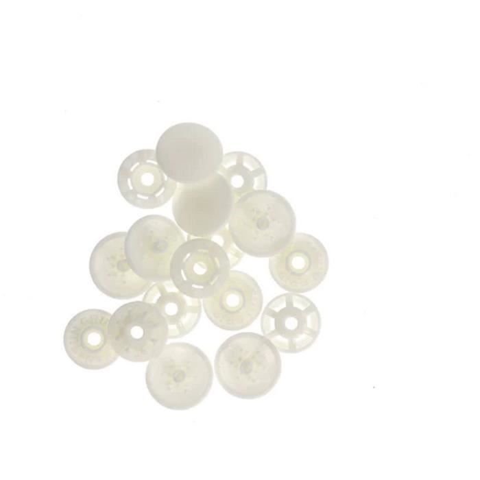 Bouton pression - BOHIN - 13mm - Couleur: Blanc - Plastique - Magique