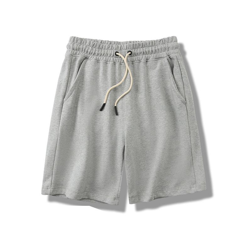 American-Style Pure Cotton Knit Shorts for Men 2024 New Summer Sports Five-Point Pants Export Men's Terry Pants