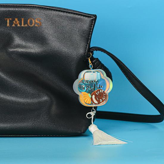 Keychain Mold 2 Cavity Baking Tools Eco-Friendly Useful Mini Variety Cat Claw Silicone Mold for Handicraft