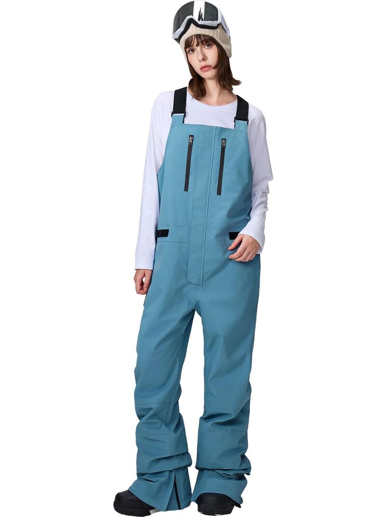 Ash Greem Snowboard Bib Water and Size Overalls Pants, Full-Seam, 3-Layer, 30,000mm Resistance, Men's Women's, AGP3L-232, Small, 3L034, Snowwear,
