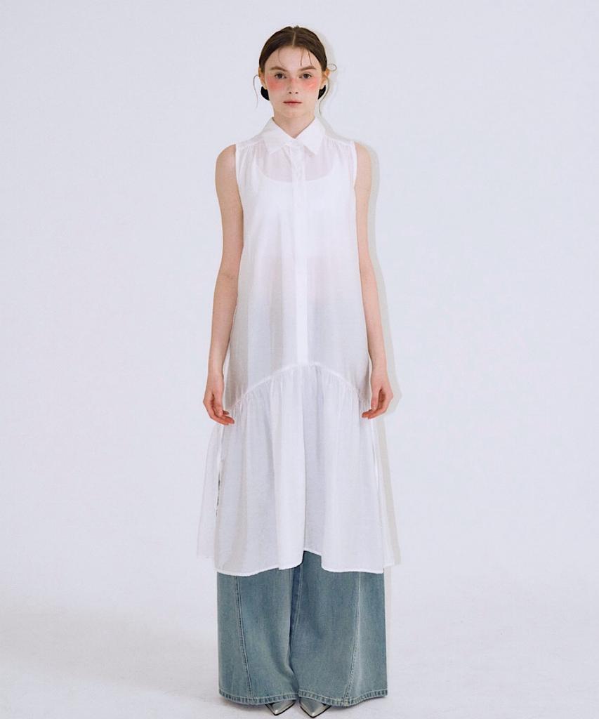 Apoem Long Shirt Dress - 2Colors