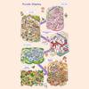 Plus Size 3D Landscape Sticker 6-in-1 Miniature Scene Collage DIY Toy Game Stickers  Children
