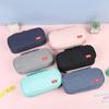 Multi-layer Double Zipper Oxford Cloth Pencil Case: Large Capacity for Junior High & High School Students