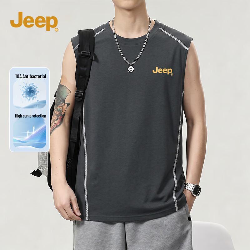 JEEP Men s UPF50+ Sun Protection Tank Top XL