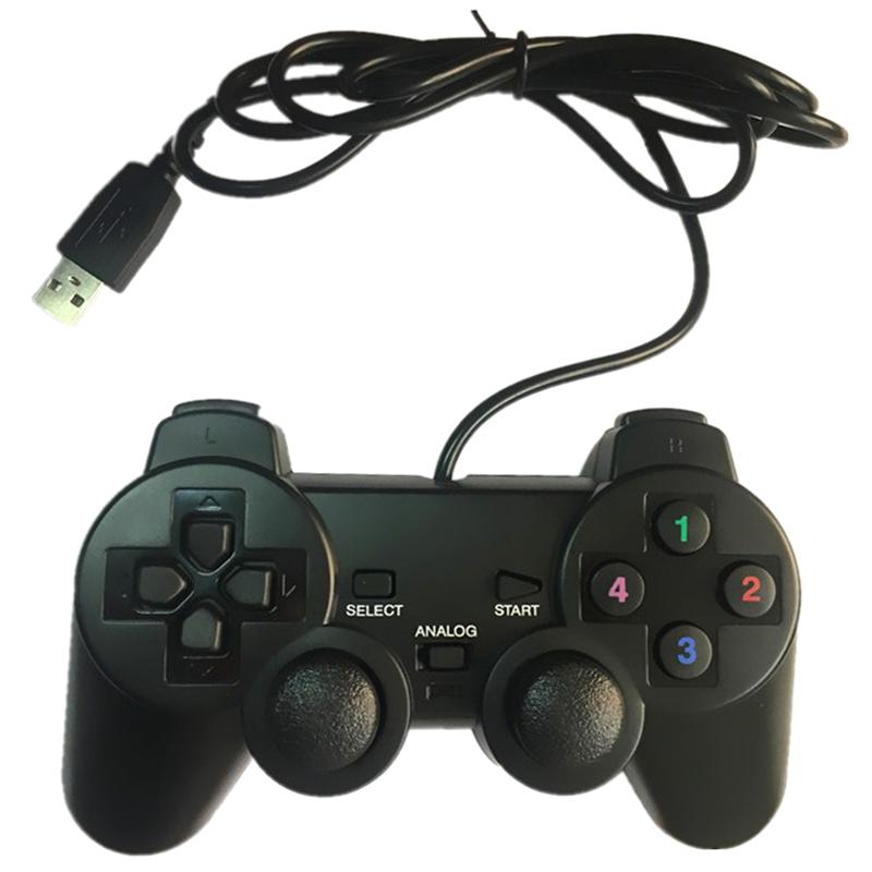 Usb Wired Pc Game Controller Gamepad For Winxp/Win7/Win8/Win10 Joypad For Pc Windows Computer Laptop Black Game Joystick