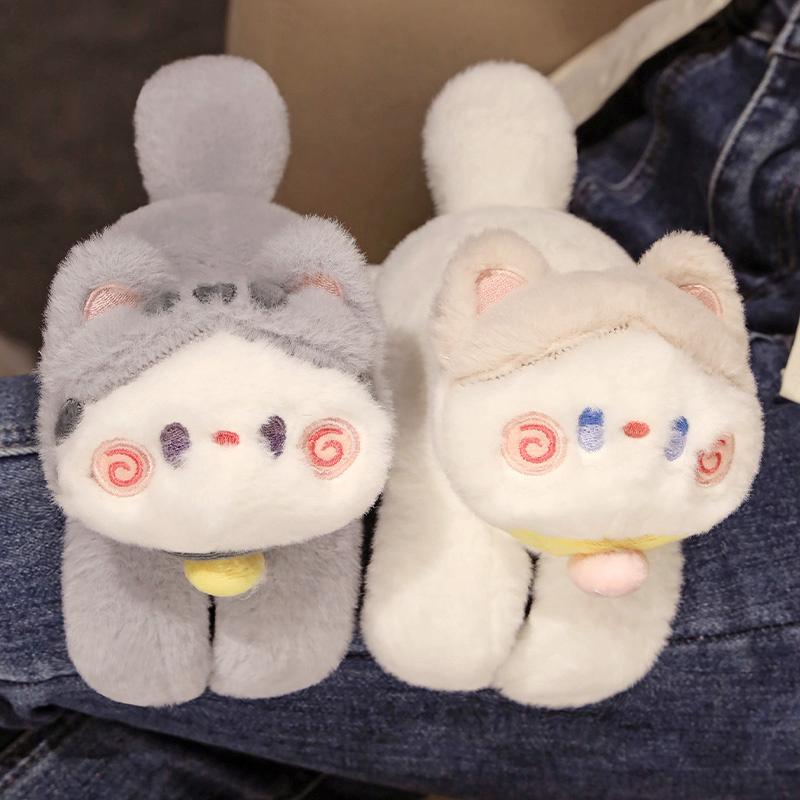 Animal Cat Slap Snap Wrap Wristband Bracelet Hug Cat Plush Hand Ring Wristband Kids Toys Elegant Birthday Christmas Gift