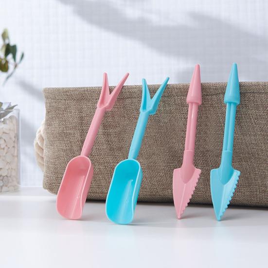 

2шт суккулентные растения пересадки пластиковые маленькие лопаты садовый инструмент