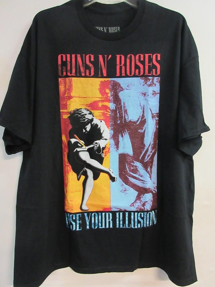 

GUNS n ROSES OFFICIAL MERCH ILLUSION 2024 BAND CONCERT MUSIC 2XL / XXL Unisex T-Shirt XL