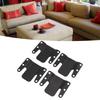 4PCS/8PCS Black Color Bracket Iron Interlocking Connector Sofa  Furniture Assembly