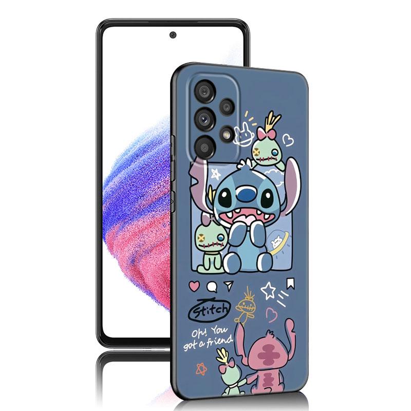 Cute S-Stitch Ohana Phone Case For Samsung A13 A22 A24 A32 A23 A25 A34 A35 A52S A53 A54 A55 A73 A12 A14 A15 A31 A33 A50 A51 A72