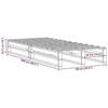 VidaXL Bed Frames Cherry Brown 90x200 Cm Solid Pine Wood, Bed, Solid Wood Bed Frame, Bedroom Furniture, 850835