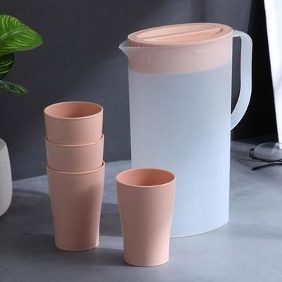 Kaltwasserkrug mit Deckel 1,5L/2L Saftbehälter Kessel Cold Brew Getränkeeimer Hitzebeständiger Teekrug Wasser Saftkrug