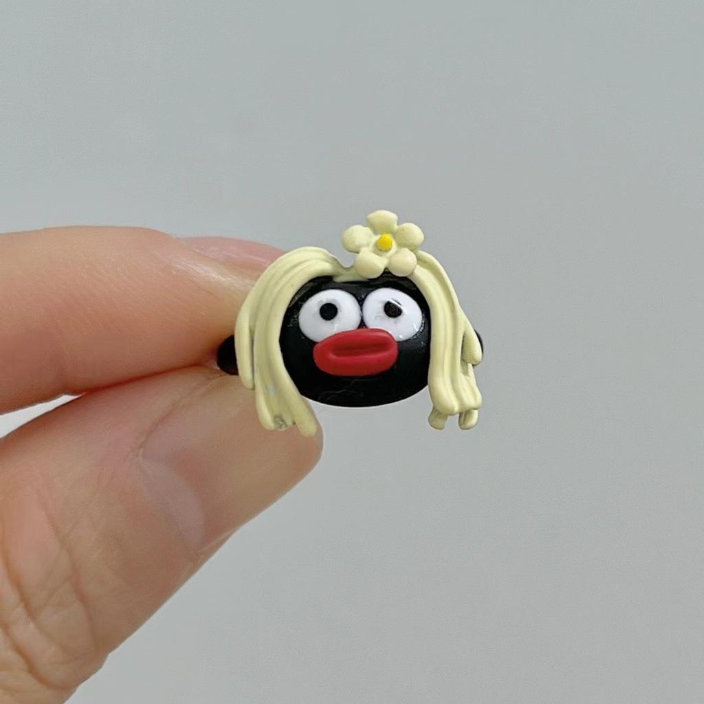 New Light Green Butterfly Sparkly Open Adjustable Ring All-match Ring Ring for Women Jewelry Resin Ring