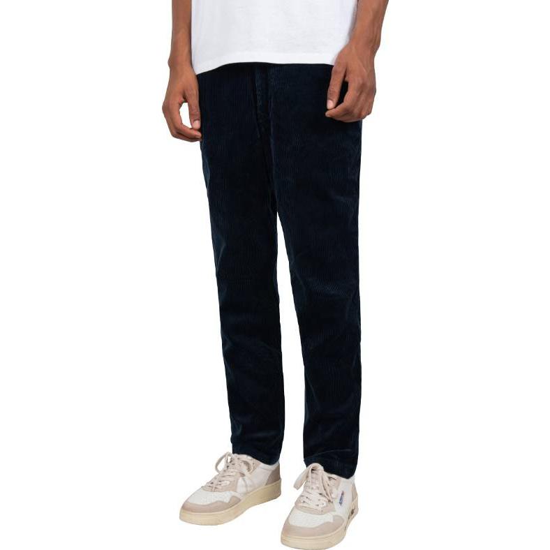 Polo Ralph Lauren Solid Ribbed Straight Leg High Waist Casual Pants Men Bottoms Dark-Blue 710811523-003