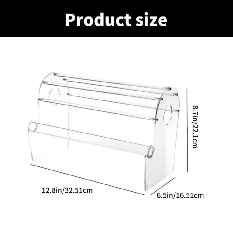Versatile Acrylic Hairband Display Rack Elegant Clear Headband and Jewelry Stand Holder for Dressing Table or Retail