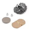 Metal Brooch Converter Invisible Pin Back Harm Free Clothing Magnet Buckle Portable Badge Fastener for Hijab Scarf