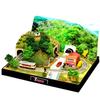 Z Shorty Kiha 40 JNR Express Color + Mini Layout Tunnel Type & Diorama Scene Parts Set - Rokuhan Z Gauge Train Model Diorama Set