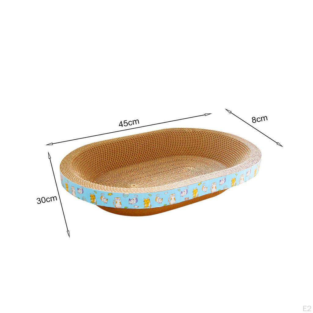 Cardboard Cat Scratcher Bed Scratch Pad Nest Furniture Protector Bowl Sanding Claw Well Scratching