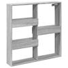 Wall Cabinet Gray Sonoma 80 x 15 x 80 cm Particleboard