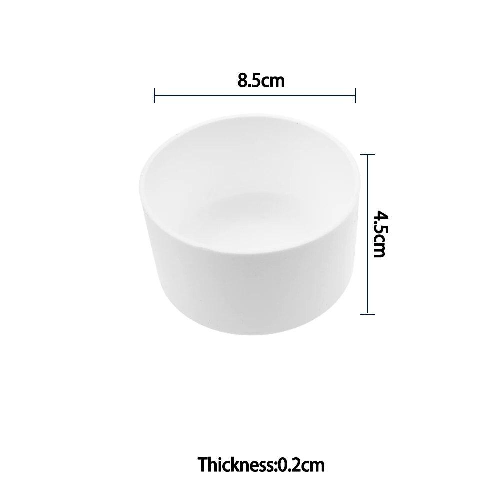 1 Stück 8,5 cm weiche Silikon-Becherbodenhülle Schutzhülse für Glaswasser-Teeflasche Anti-Schaden-Zubehör