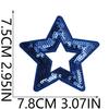 Spieltag Cartoon Stickerei Stoffaufkleber Pentagramm Sternmuster Bügelaufkleber Kleidung Hut Gepäck DIY Lochreparatur