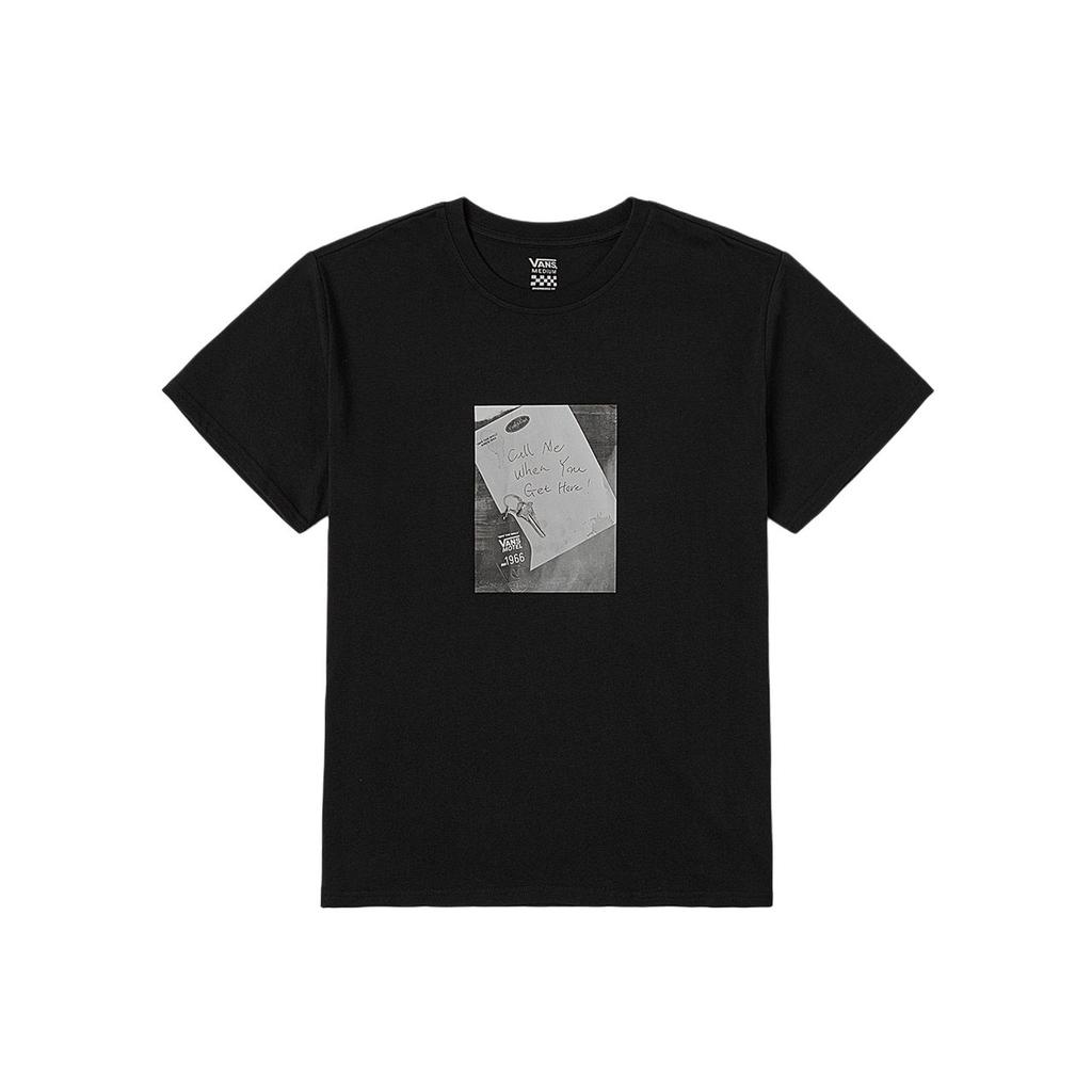 Vans Comfortable Round Neck Pullover Short Sleeve T-Shirt Women Tops Black VN000NN8BLK