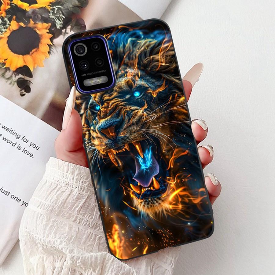 For LG K52 K62 2020 Case Silicone Soft Back Cover For LGK52 K 62 2020 Fashion flower Phone Case Shockproof Protective Bumper