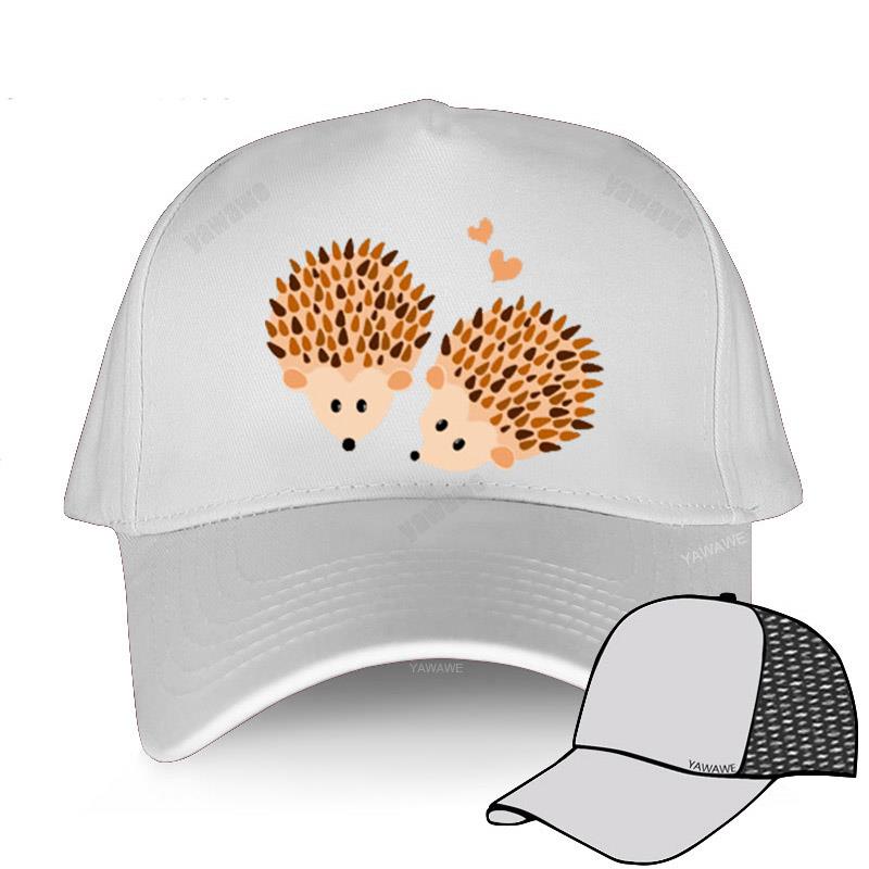 Black Hip Hop Baseball Caps For Boys Sunhat Cartoon Hedgehogs In Love Women Hat Outdoor Men Adustable Glof Cap Sport Bonnet