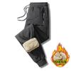 Lamb wool cotton pants autumn and winter velvet cold-proof men's elastic waist casual pants cold-proof warm long pants