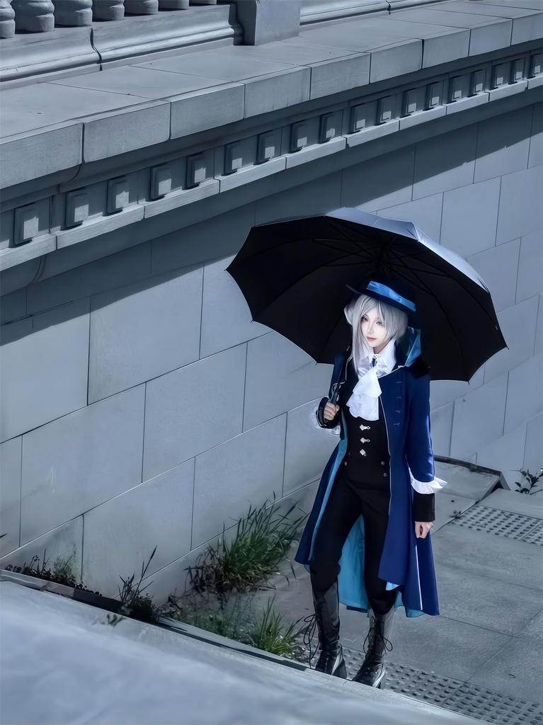 [NOKIJP] Reverse 1999 Protagonist Verty Cosplay Costume, Timekeeper Verty Cosplay Costume for School Festivals and Events (Includes Verty Wig, XXL)