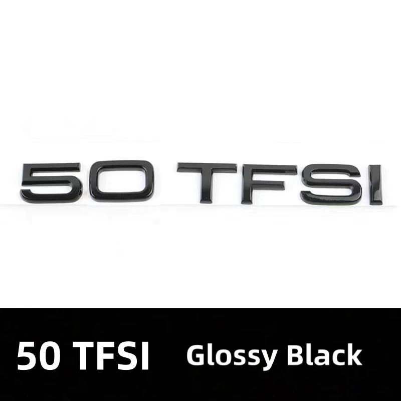 2026 Car Rear Trunk Emblem Sticker For Audi A3 A4 A5 A6 A7 A8 Q3 Q5 Q7 Original Size Quarrto Sline Emblem ABS Black Refit Accessories