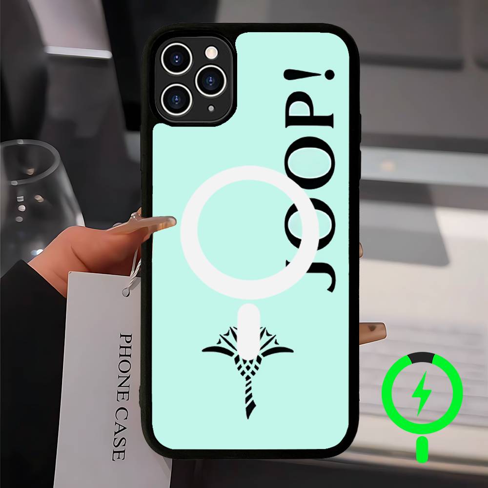 

J-Joops Logo Magnetic Case For IPhone 17 16 14 13 12 11 15 Pro Max Plus Wireless Charge Phone Cover iPhone 16