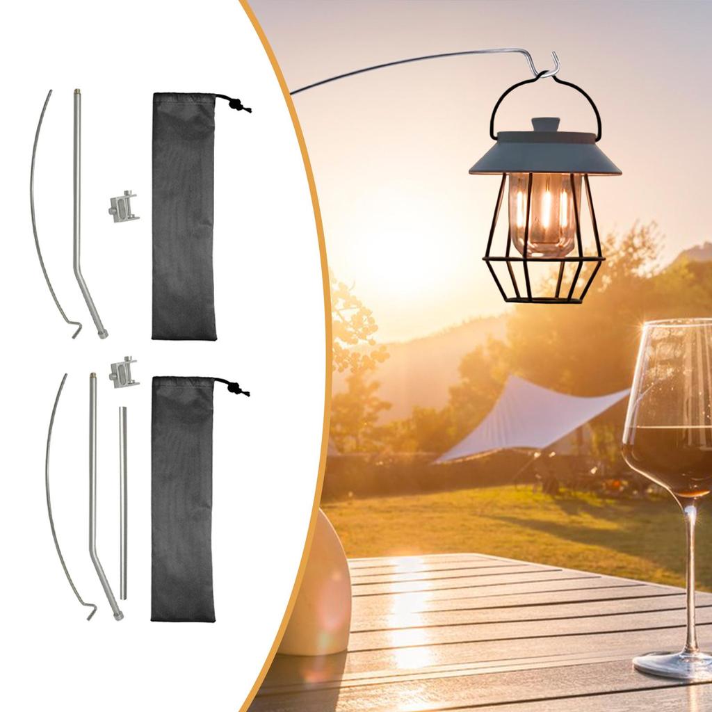 Camping Lantern Stand Desktop Rack Multipurpose Easy to Use Light Holder Lamp Stand Light Post for Garden Backpacking BBQ Hiking