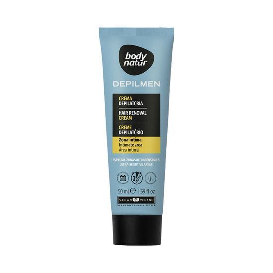 Bodynatur Hair Removal Cream for Men, Sensitive Areas, 50ml