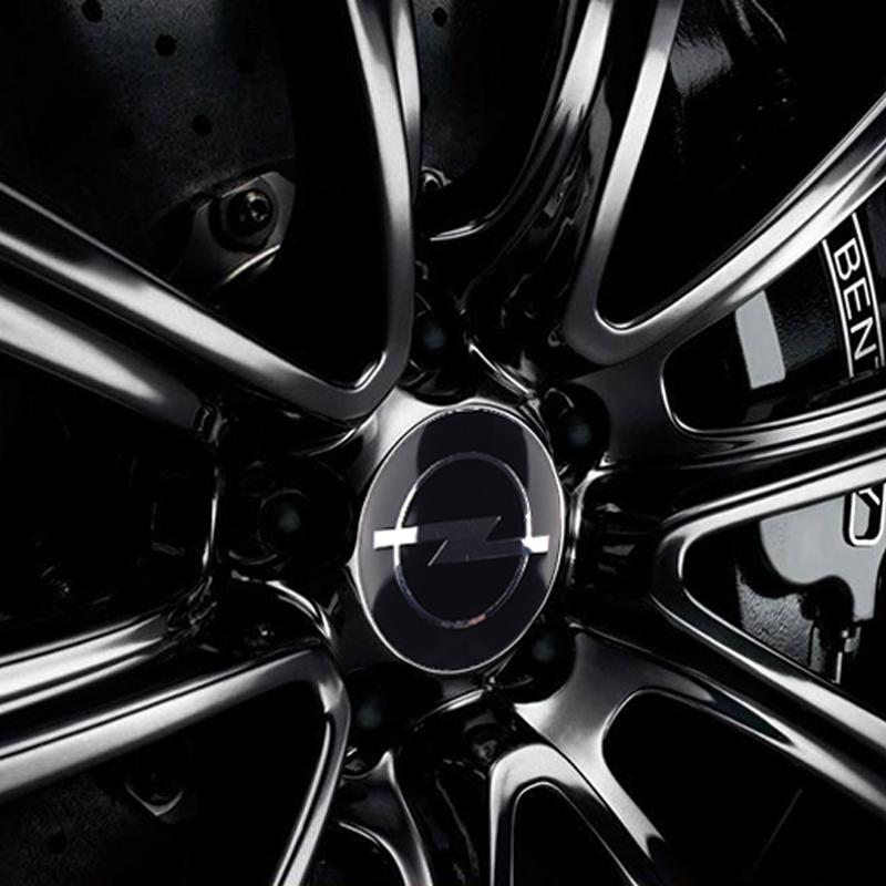 4Pcs 56/60MM Car Styling Aluminum Wheel Center Hub Cap Stickers For Opel Corsa Astra Insignia OPC Corsa Mokka Vectra Accessories
