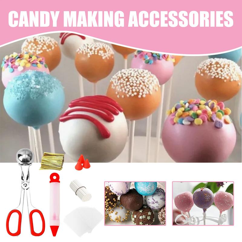 Sada na pečení Cake Pop Opakovaně použitelná sada na výrobu lízátek Zábavná sada na zdobení Cake Pop Potřeby pro Cake Pop na Svatby Narozeniny