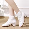 Chaussures de Danse Latine Jazz pour Femmes Intérieur Professionnel Adulte Semelle Souple Baskets de Danse Moderne