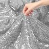 Encrypted 3mm Sequin Fabric Flashing Chip Embroidered Mesh Wedding Tablecloth Decor Dress Clothing Wedding Birthday Home Decor