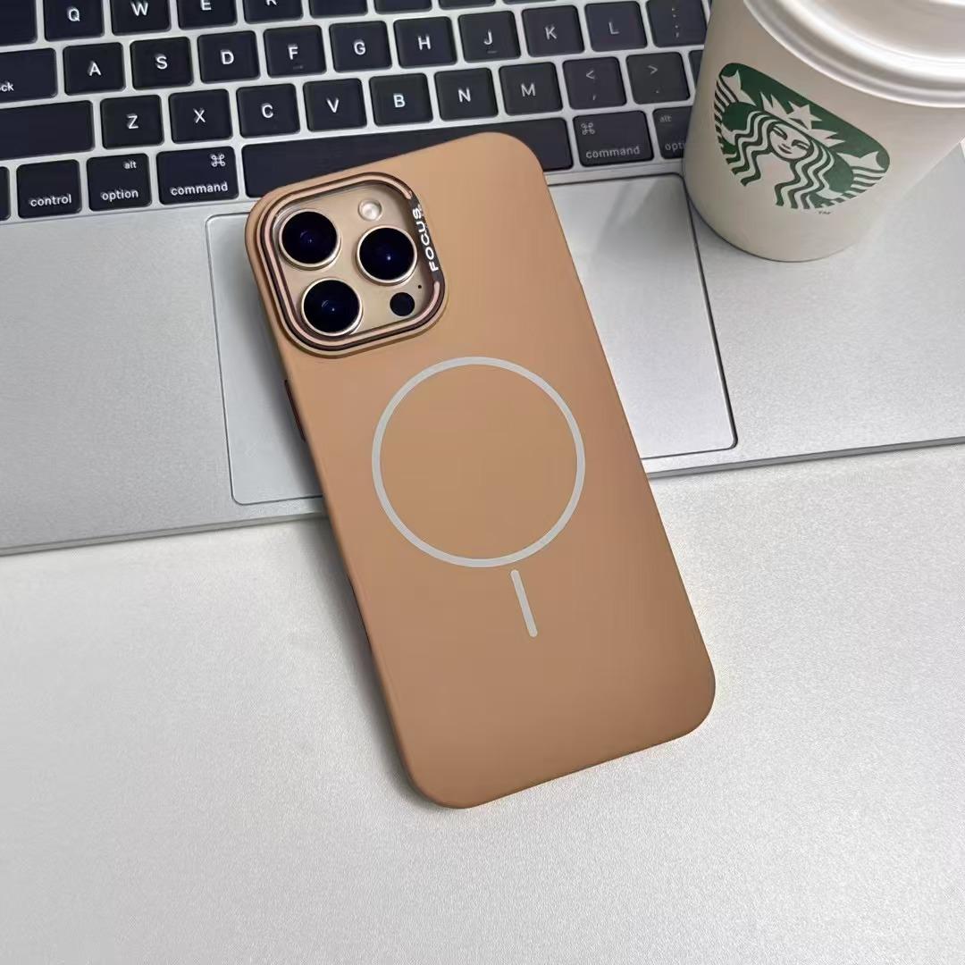 

Простой и прочный магнитный чехол для телефона подходит для Apple 16promax Shell 15plus iPhone11Promax