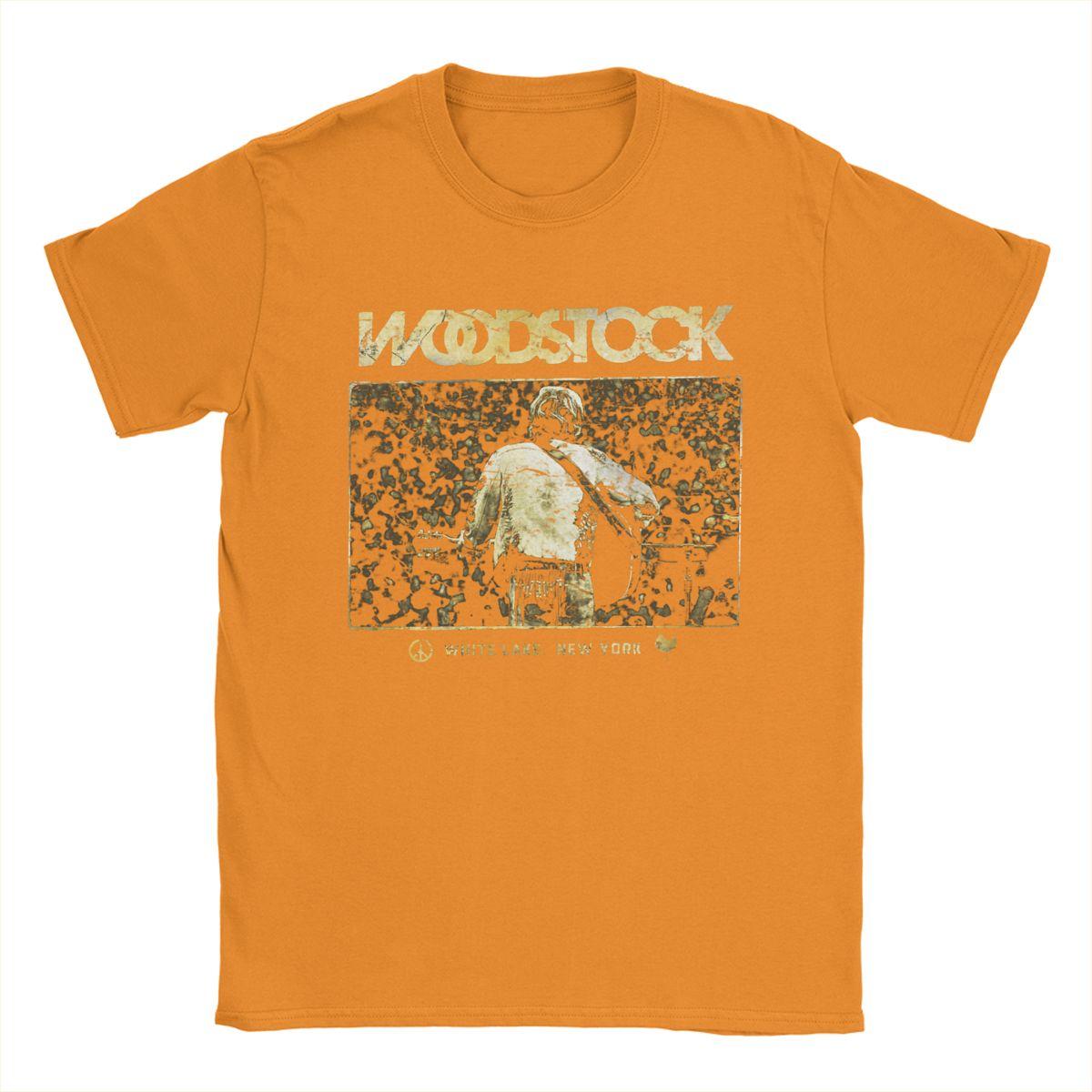 Woodstock White Lake Crowd T Shirt Men s Pure Cotton Hipster T-Shirt Crewneck Tee Shirt Short Sleeve Tops 4XL 5XL 6XL XL