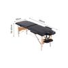 20% Off Portable Black Wooden Folding Massage Bed – Exclusive Cross-Border E-Commerce Promotion