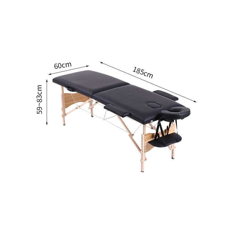 20% Off Portable Black Wooden Folding Massage Bed – Exclusive Cross-Border E-Commerce Promotion