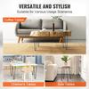406.4MM Hairpin Furniture Legs, Metal Home DIY Projects for Nightstand, Coffee Table, Desk, 226.8KG Load Capacity with Rubber Floor Protectors, Metal