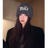 Unisex Letter Embroidered Beanie Stretchable Fit Casual Beanie Hat  Outdoor Activities