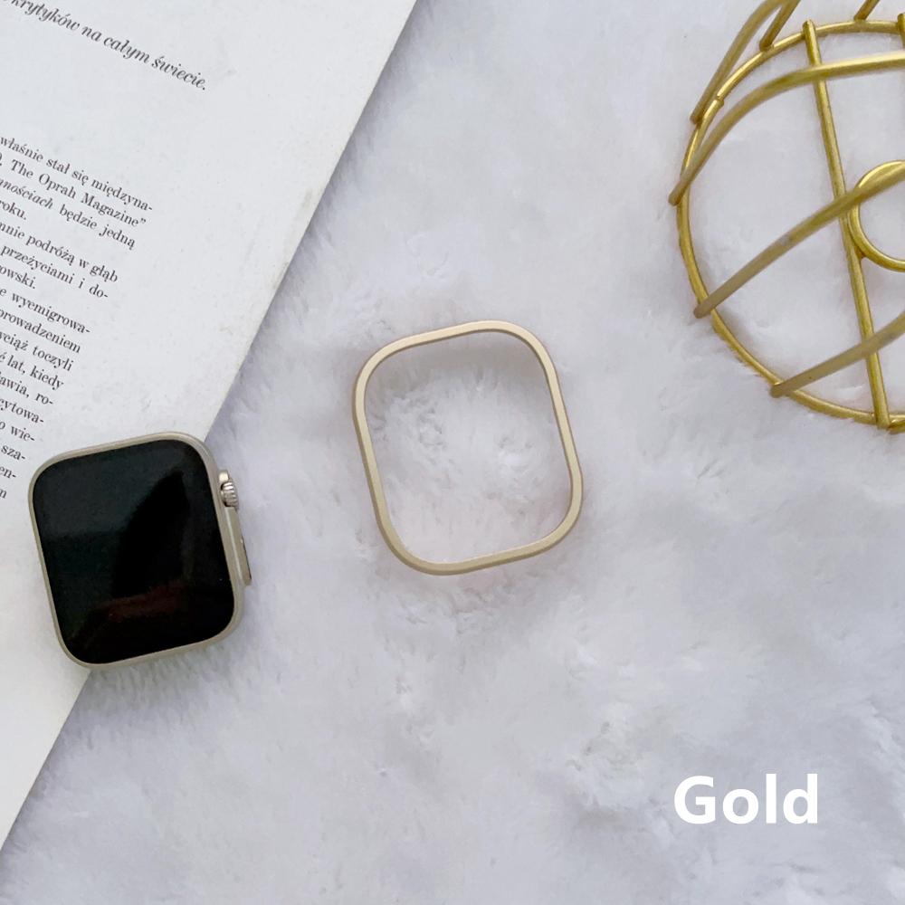 Stainless Steel Case Cover For Apple Watch Band 41mm 45mm 42mm 38mm 40mm 44mm 49mm  for Iwatch 8 7se 6 5 4 3 2 1 Metal Frame Protective Case