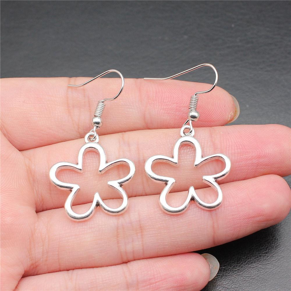 Drop & Dangle Earring Plant Flower Wedding Jewelry FindingsEarring Size 18x19mm QE019